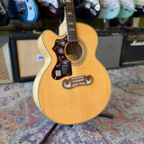 Epiphone ~ Left Handed Jumbo Acoustic ~ LTD Ed EJ-200SCELH/N