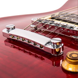 Vintage ~ V100T ReIssued Electric Guitar ~ Flamed Trans Wine Red ~ NEW!