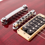 Vintage ~ V100T ReIssued Electric Guitar ~ Flamed Trans Wine Red ~ NEW!